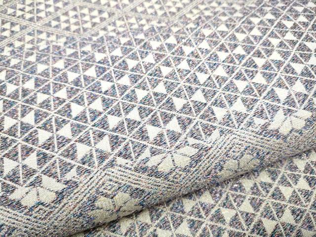 平和屋着物●全通柄袋帯 花菱文 正絹 逸品 CABL9922hy