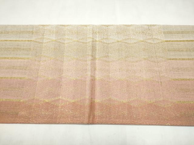 平和屋着物●太鼓柄袋帯 菱間道 金糸 正絹 逸品 CABL9937hy