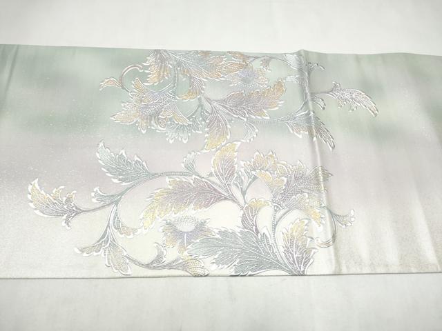 平和屋着物●金彩友禅 卓越技能者・名工・和田光正 六通柄袋帯 唐草文 京金彩 正絹 逸品 CABL9947hy