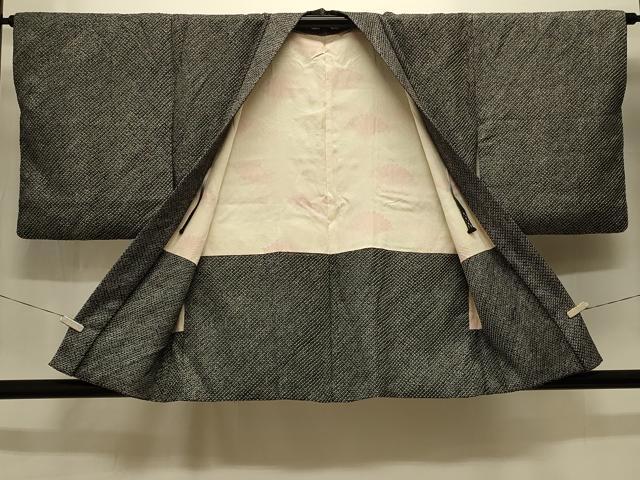 平和屋着物#羽織 総絞り 黒地 正絹 逸品 CABM0090in