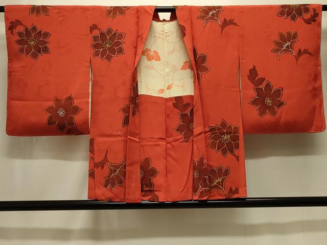 平和屋着物#羽織 地紋起こし 草花文 正絹 逸品 未使用 CABM0094in