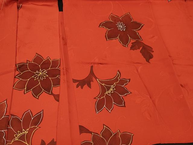 平和屋着物#羽織 地紋起こし 草花文 正絹 逸品 未使用 CABM0094in