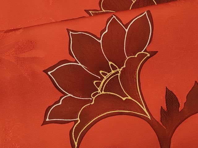 平和屋着物#羽織 地紋起こし 草花文 正絹 逸品 未使用 CABM0094in