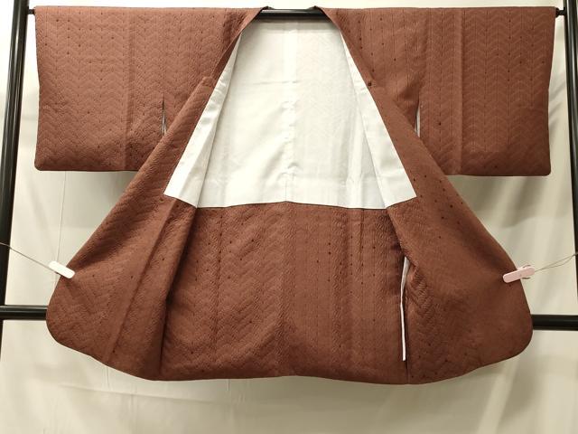 平和屋着物#道行コート 花菱文 ロング丈 正絹 逸品 CABM0122in