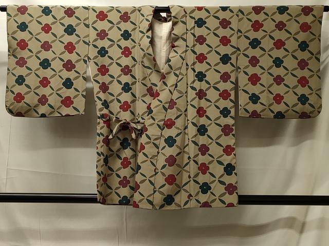 平和屋着物#道中着 七宝花文 正絹 逸品 CABM0171in