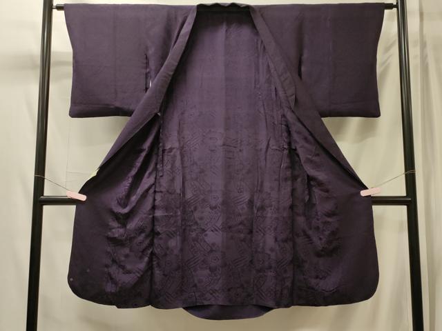 平和屋着物#道行コート 紗綾形文様 ロング丈 正絹 逸品 CABM0175in