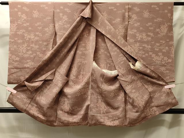 平和屋着物#羽織 仮絵羽 立波花鳥文 鬼しぼ縮緬 正絹 逸品 未使用 CABM0223in
