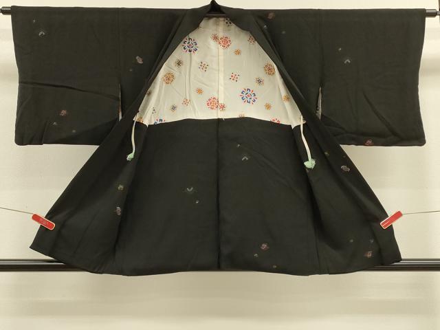 平和屋着物#羽織 寿光織 宝尽くし文 黒地 金銀糸 正絹 逸品 CABM0225in