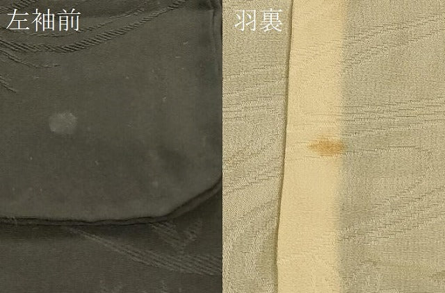 平和屋着物#羽織 寿光織 遠山風景文 黒地 金銀糸 正絹 逸品 CABM0230in