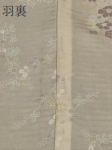 平和屋着物#道中着 紬地 市松文様 暈し染め 正絹 逸品 CABM0234in