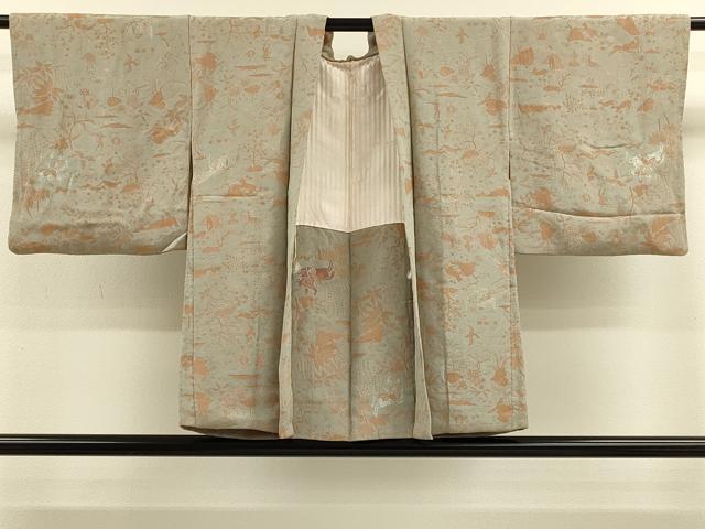 平和屋着物#羽織 寿光織 狩猟文 金銀糸 正絹 逸品 CABM0238in