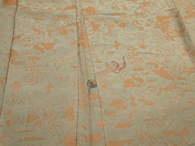 平和屋着物#羽織 寿光織 狩猟文 金銀糸 正絹 逸品 CABM0238in