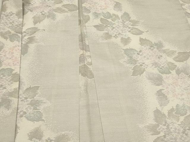 平和屋着物#本場大島紬 羽織 白大島 紫陽花 あじさい 正絹 逸品 CABM0265in