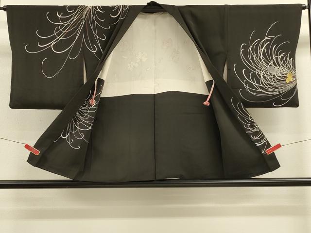 平和屋着物#羽織 乱菊 黒地 金彩 正絹 逸品 CABM0266in