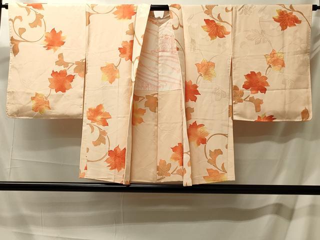 平和屋着物#羽織 地紋起こし 花唐草文 暈し染め 正絹 逸品 未使用 CABM0289in