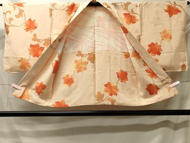 平和屋着物#羽織 地紋起こし 花唐草文 暈し染め 正絹 逸品 未使用 CABM0289in