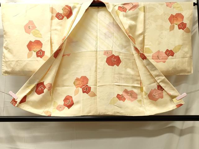 平和屋着物#羽織 地紋起こし 草花文 暈し染め 正絹 逸品 CABM0295in