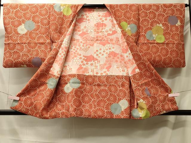 平和屋着物#道行コート 菊づくし 金彩 正絹 逸品 CABM0303in