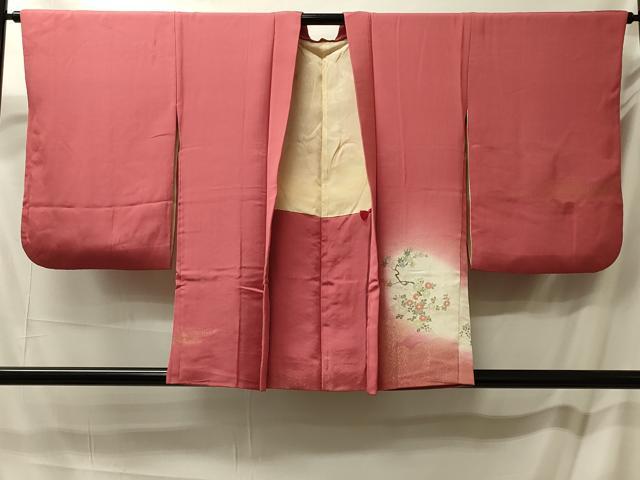 平和屋着物#羽織 寿光織 花車文 暈し染め 金銀糸 正絹 逸品 CABM0311in