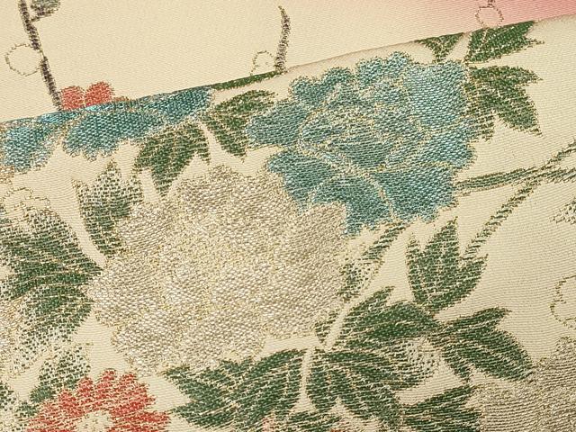 平和屋着物#羽織 寿光織 花車文 暈し染め 金銀糸 正絹 逸品 CABM0311in