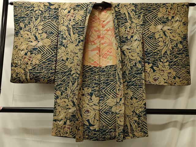 平和屋着物#羽織 草花文 正絹 逸品 CABM0315in