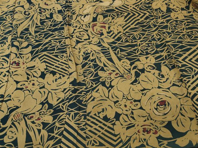 平和屋着物#羽織 草花文 正絹 逸品 CABM0315in
