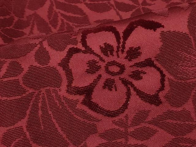 平和屋着物#道行コート 輪奈ビロード 草花文 ロング丈 正絹 逸品 CABM0318in