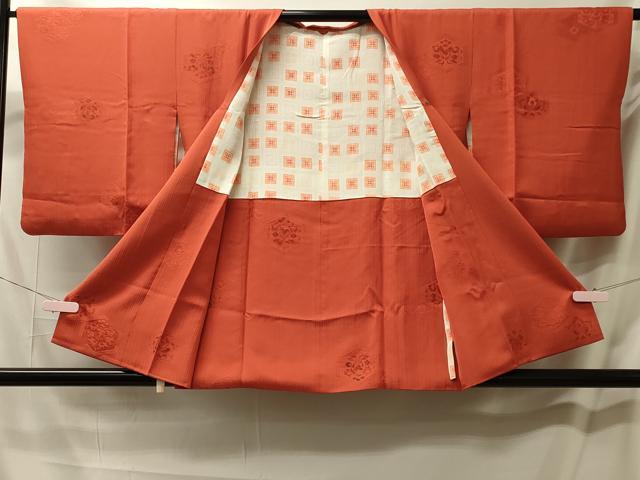 平和屋着物#道行コート 地紋起こし 亀甲花文 正絹 逸品 CABM0324in