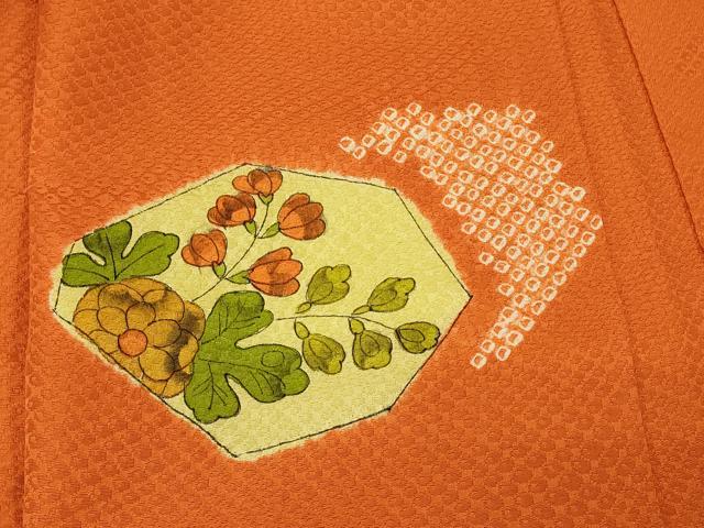 平和屋着物#羽織 絞り 草花文 正絹 逸品 未使用 CABM0327in