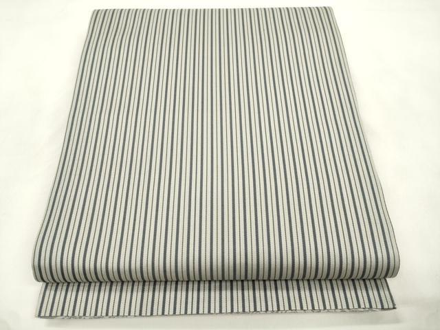 平和屋着物●両面 六通柄袋帯 幾何学文 正絹 逸品 未使用 CABM0423dy