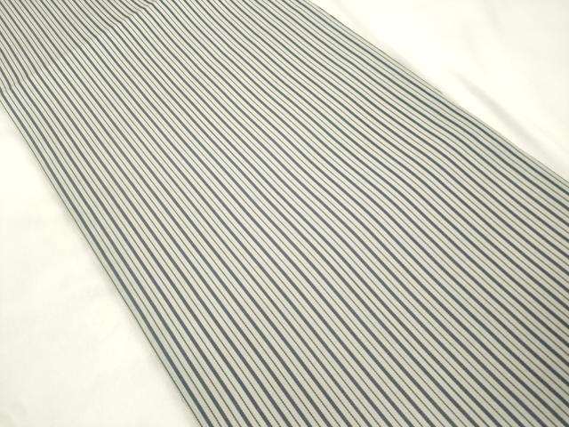 平和屋着物●両面 六通柄袋帯 幾何学文 正絹 逸品 未使用 CABM0423dy