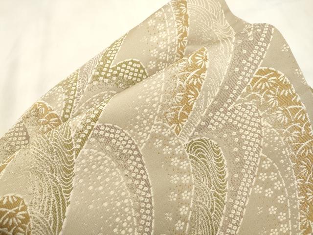 平和屋着物●こむさでもーど・COMME CA DU MODE ワンタッチつけ帯 草花文 正絹 逸品 CABM0472dy