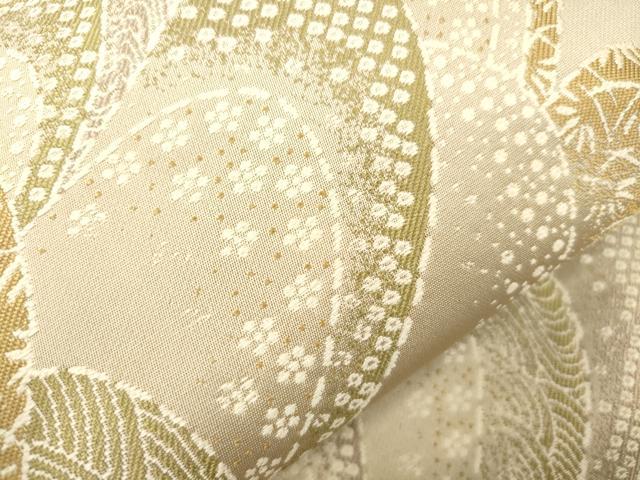 平和屋着物●こむさでもーど・COMME CA DU MODE ワンタッチつけ帯 草花文 正絹 逸品 CABM0472dy