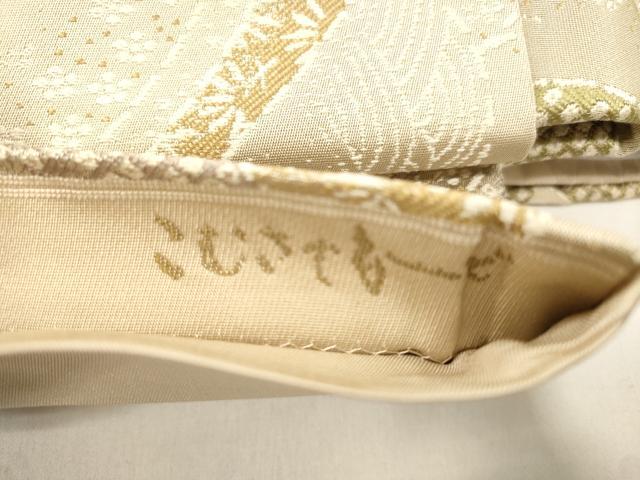 平和屋着物●こむさでもーど・COMME CA DU MODE ワンタッチつけ帯 草花文 正絹 逸品 CABM0472dy