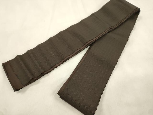 平和屋着物●男性 両面 角帯 海松茶色 CABM0546dy