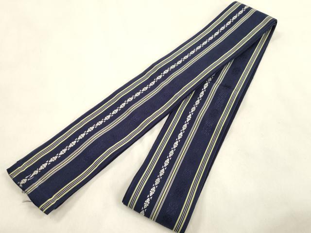 平和屋着物●男性 本場筑前博多織 角帯 献上 正絹 逸品 CABM0547dy