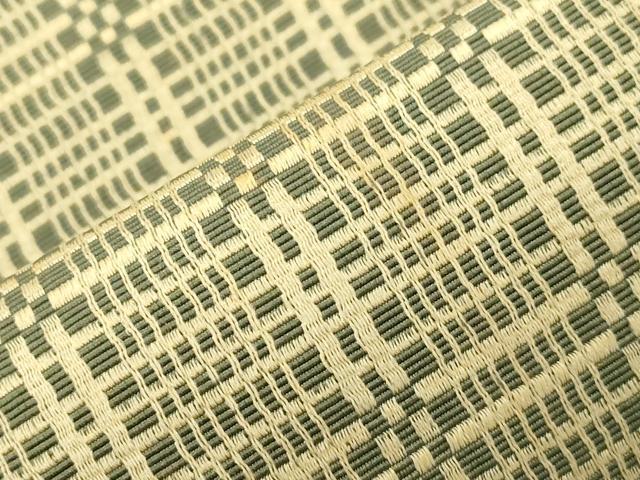 平和屋着物●男性 本場筑前博多織 角帯 幾何学文 正絹 逸品 CABM0554dy