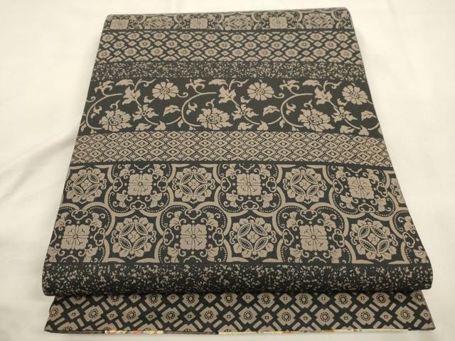 平和屋着物●両面 全通柄袋帯 更紗文 正絹 逸品 CABM0556dy