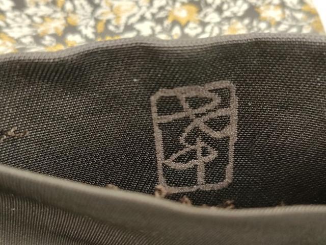平和屋着物●西陣の名門 加納幸謹製 六通柄袋帯 草花文 金糸 正絹 逸品 CABM0561dy