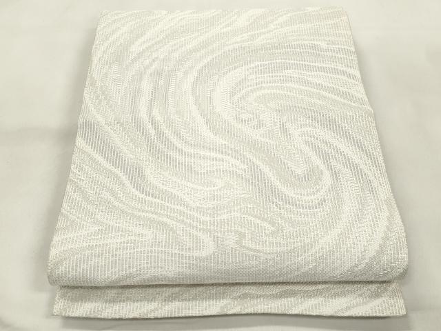 平和屋着物●八寸名古屋帯 流水文 正絹 逸品 CABM0596dy