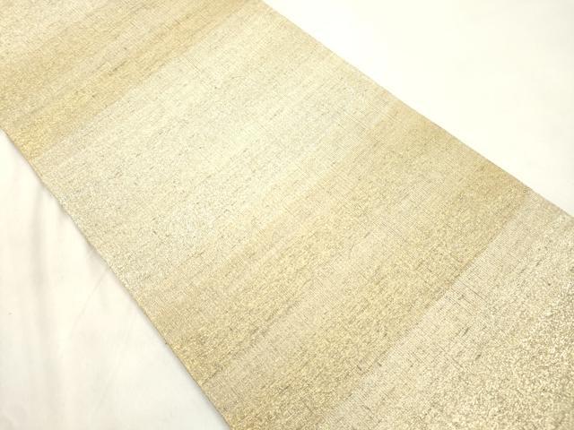 平和屋着物●桝屋高尾 ねん金綴錦 全通柄袋帯 段霞文 金糸 正絹 逸品 CABM0621dy