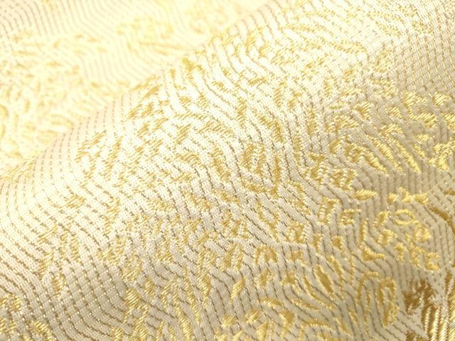 平和屋着物●六通柄袋帯 花鳥文 金糸 正絹 逸品 CABM0657dy