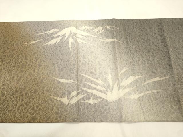平和屋着物●太鼓柄袋帯 遠山草木文 金通し地 正絹 逸品 CABM0662dy