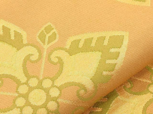 平和屋着物●織物一筋名門 織悦 全通柄 本袋帯 幾何学花文 金彩 正絹 逸品 CABM0669dy