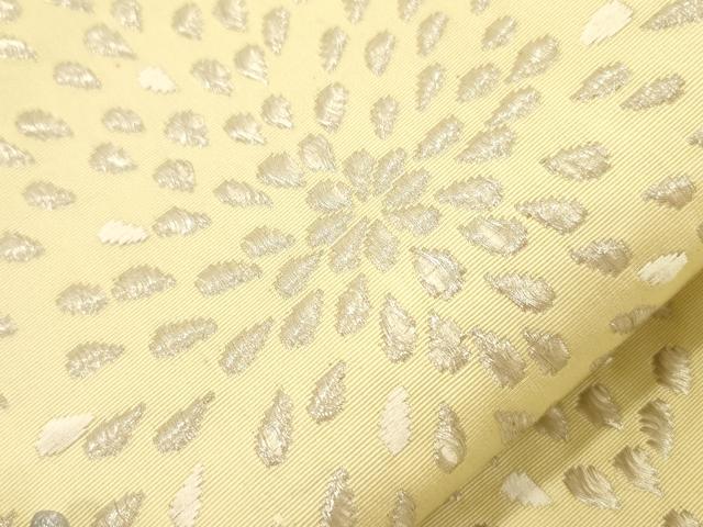 平和屋着物●八寸名古屋帯 花尽し文 金糸 正絹 逸品 CABM0746dy