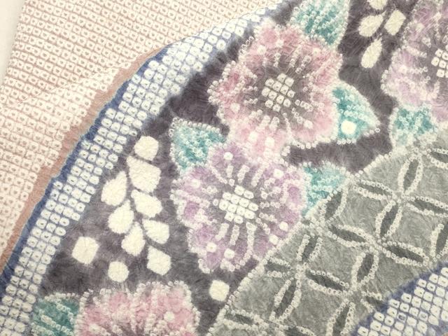 平和屋着物●名門 藤娘きぬたや・総絞り 九寸名古屋帯 辻が花 正絹 逸品 CABM0751dy