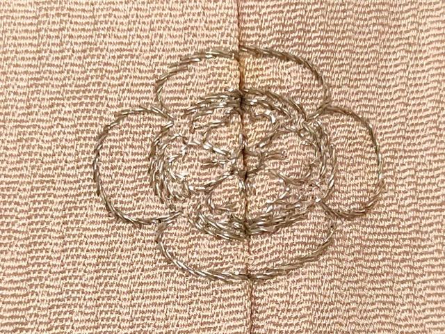 平和屋着物■訪問着 刺繍 枝花文 暈し染め 銀糸 正絹 逸品 CABM0809oy