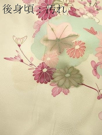 平和屋着物■訪問着 駒刺繍 雲取り草花文 金彩 正絹 逸品 未使用 CABM0888oy