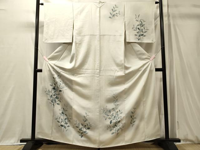 平和屋着物■訪問着 枝葉文 暈し染め 正絹 逸品 CABM0912oy