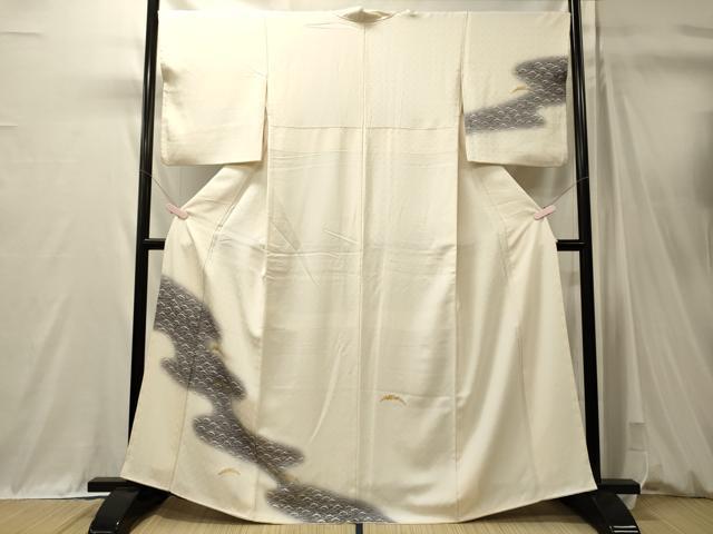 平和屋着物■訪問着 雪芝文 暈し染め 金彩 正絹 逸品 CABM0924oy